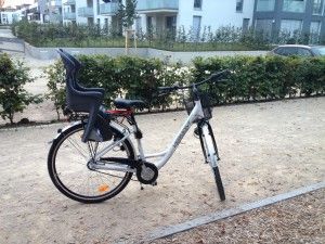 bicicleta con silla