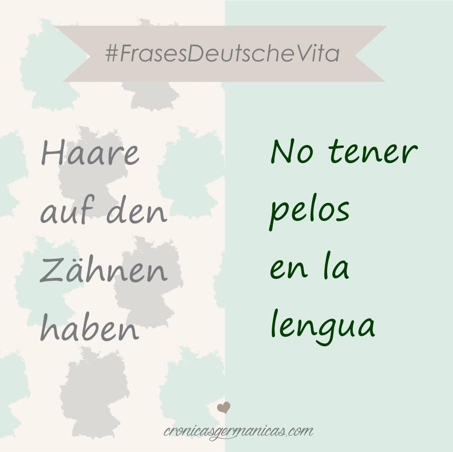 Haare auf den Zähnen haben