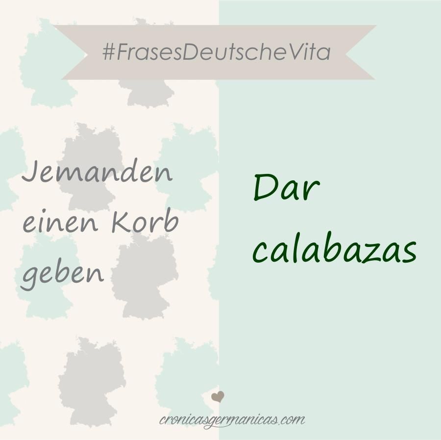Jemanden einen Korb geben