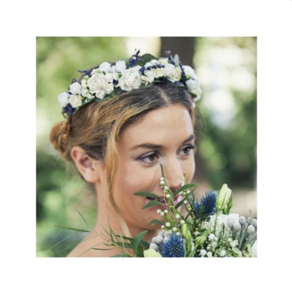 corona natural para novia lucia be